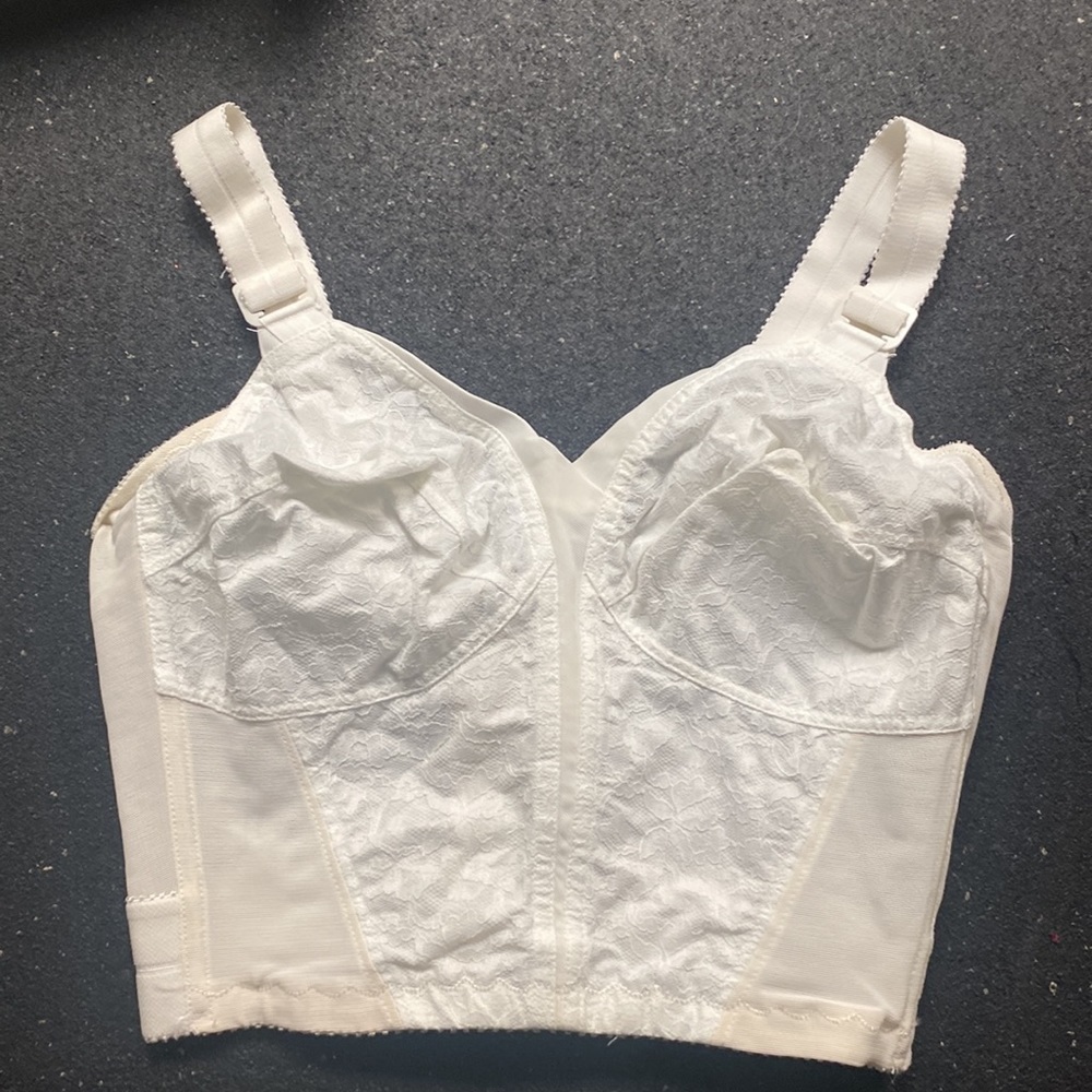 Playtex living stretch bra long line vintage size 38C